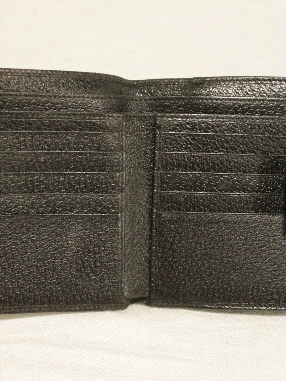 Gucci Men's Black GG Canvas Wallet with Silver Hardware